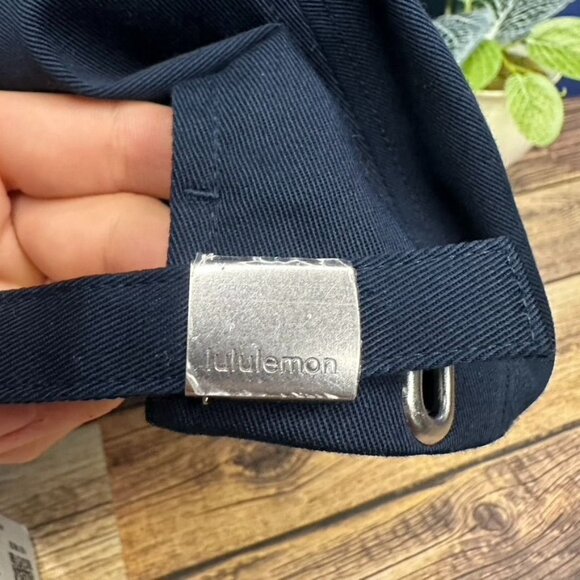 Lululemon Classic Ball Cap Adjustable "Meet You Courtside" NWT S/M (TRNV/WHT) - Picture 6 of 12